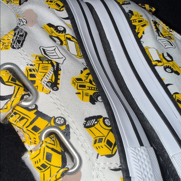 Converse Kids Yellow Construction Sneakers New* Sz 10 - Picture 9 of 10